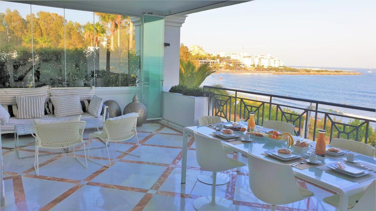 LUXURY APARTMENT FRONTAL BEACH in Doncella Beach Estepona Esterno foto
